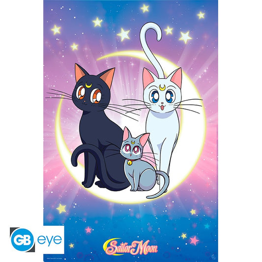 Sailor Moon Poster Luna, Artemis & Diana 91.5 x 61cm