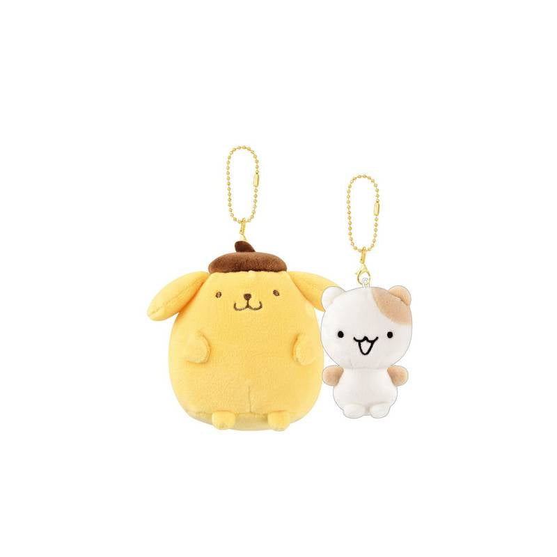 Sanrio Pompompurin and Muffin keychain charms