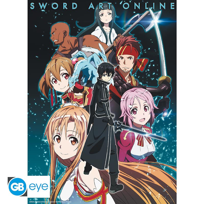 SWORD ART ONLINE Party Members Poster, 52 x 38 cm